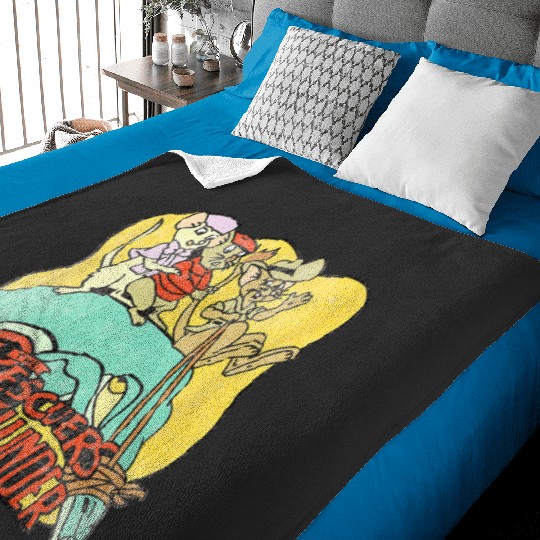 Disney The Rescuers Down Under  Retro Lizard Ride Baby Blankets