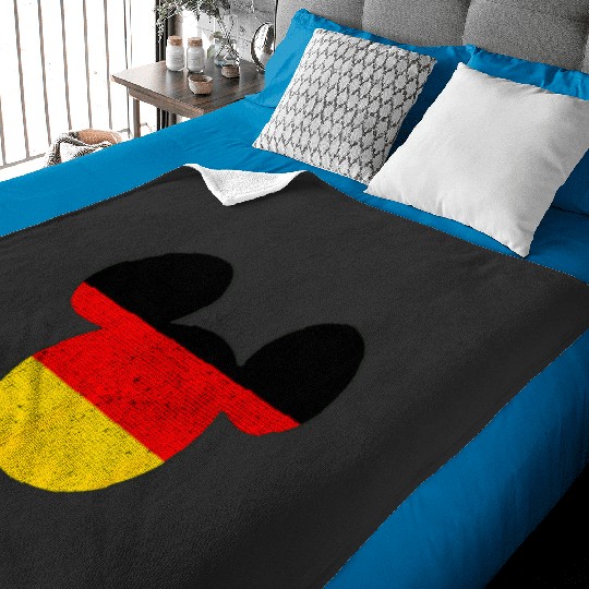 Disney Mickey Mouse Logo Germany Flag Fill Baby Blankets
