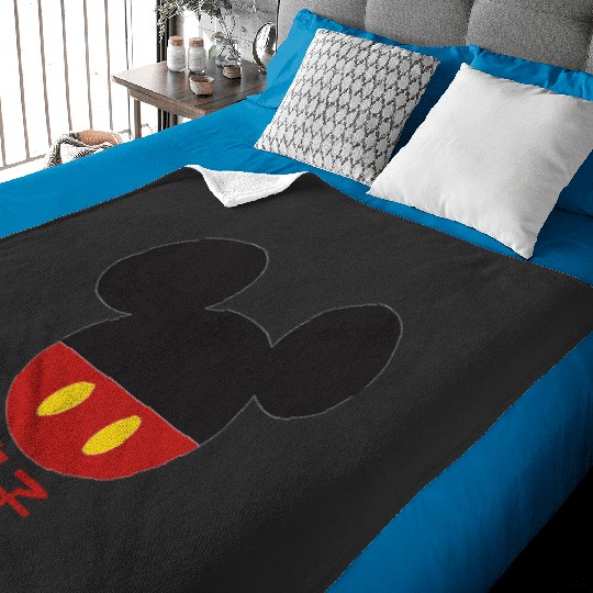 Disney Mickey Mouse Red Shorts Icon Son Family Japanese Baby Blankets