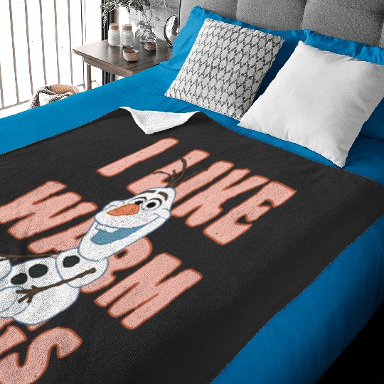 disney frozens Olaf I Likes Warm Hugs Sitting Pose Pullover Baby Blankets