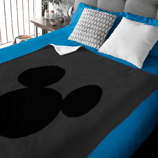 Disney Mickey And Friends Mickey Silhouette Pocket Logo Baby Blankets