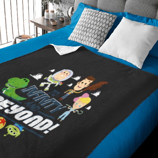 Disney Pixar Toy Story To Infinity And Beyond! Chibi Style Baby Blankets