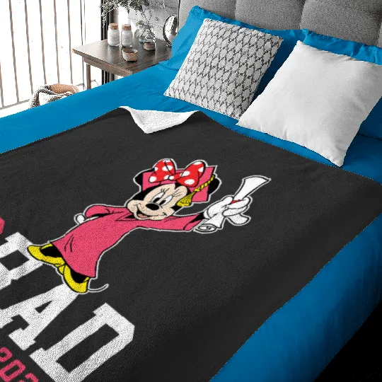 Disney Minnie Mouse 2024 Graduation Class of ’24 Rad Grad Baby Blankets