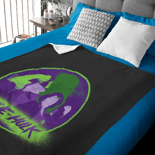 Marvel Studios She-Hulk Disney Plus Spray Paint Baby Blankets