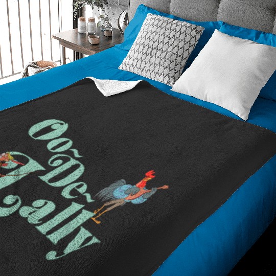Disney Robin Hood Oo-De-Lally Iconic Quote Chest Text Logo Baby Blankets
