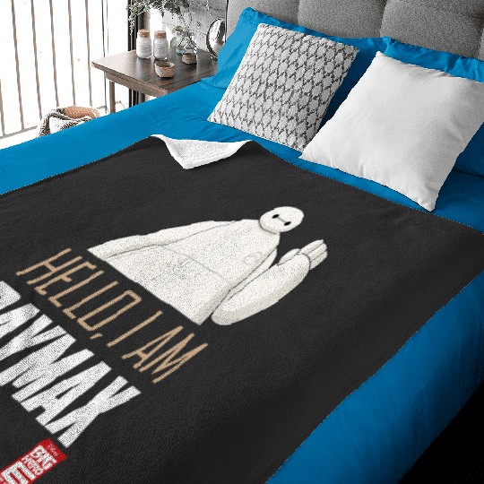 Disney Big Hero 6 TV Series Baymax Hello Graphic Baby Blankets