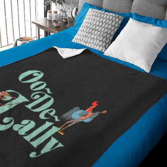 Disney Robin Hood Oo-De-Lally Iconic Quote Chest Text Logo Baby Blankets