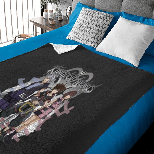 Disney Kingdom Hearts 3 Sora Riku Kairi Kanji Baby Blankets