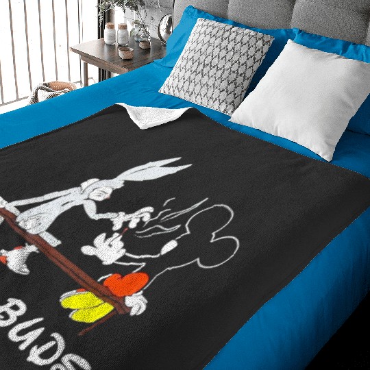 Best Buds Disney Baby Blankets - Bugs Bunny & Mickey Mouse cotton Baby Blankets, Graphic Baby Blankets for men, women, Unisex,  Gifts