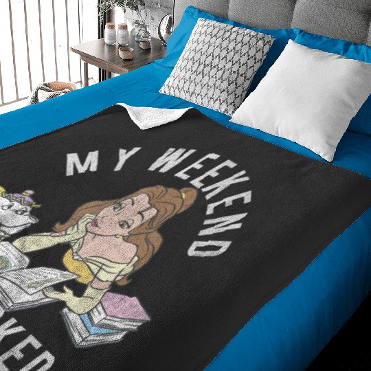 Disney Beauty And The Beast Belle My Weekend Is Booked Short Sleeve  Small Baby Blankets