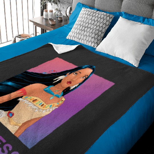 Disney Princess Pocahontas FEARLESS Purple Ombre Baby Blankets