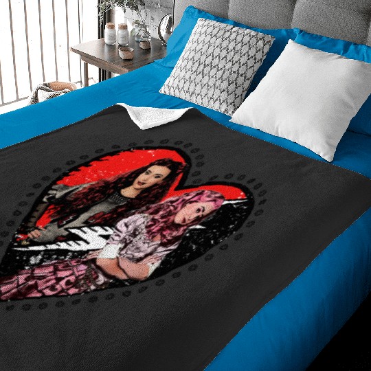 Disney Descendants The Rise Of Red Red & Bridget Heart Baby Blankets