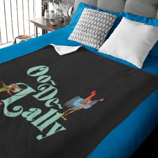Disney Robin Hood Oo-De-Lally Iconic Quote Chest Text Logo Baby Blankets