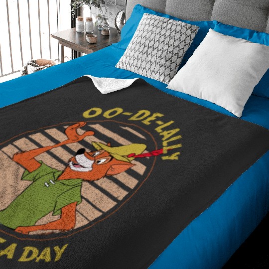 Retro Disney Robin Hood Oo De Lally Golly What A Day Baby Blankets, Cartoon Baby Blankets, Cute Baby Blankets, Gift For Family