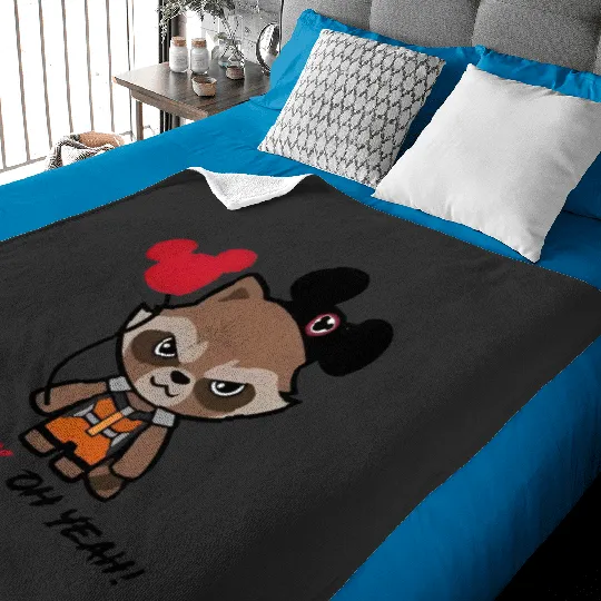 Disney Rocket Raccoon Mickey Ears Baby Blankets, Disney Guardians Of The Galaxy Baby Blankets