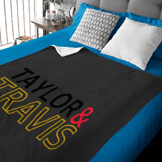 Taylorr Swift And Travis Kelce (5) Baby Blankets