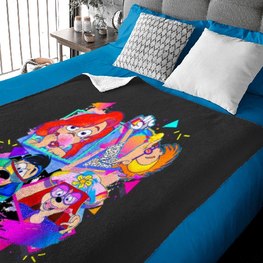 Disney A Goofy Movie Bubble Gum Retro Nineties Baby Blankets