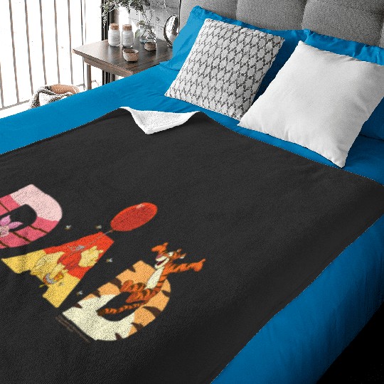 Disney Winnie the Pooh and Friends Dad Father’s Day Birthday Baby Blankets