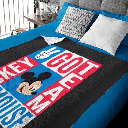 Disney Summer Athletic Sports Games Go Team Mickey Mouse Baby Blankets