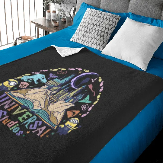 Disney Universal Studios Baby Blankets, Universal Studios 2024 Trip Baby Blankets, Universal Orlando Baby Blankets