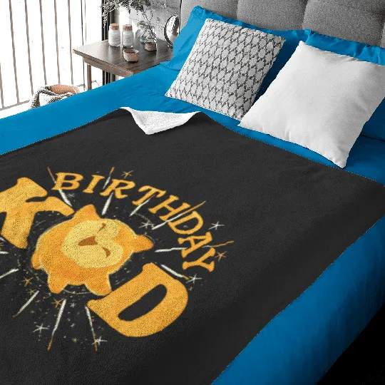 Disney Wish Birthday Kid Golden Star Magical  Logo Baby Blankets