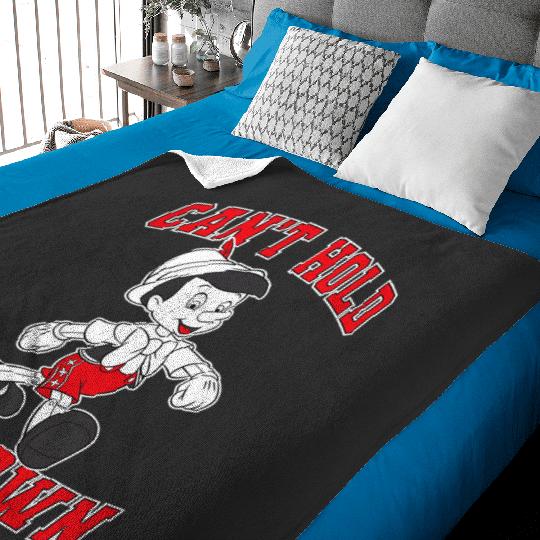 Disney Pinocchio Can't Hold Me Down  Portrait Baby Blankets