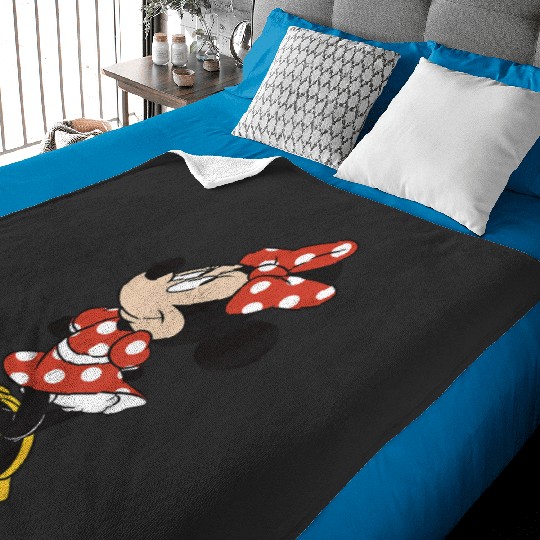 Kids Disney Mickey And Friends Minnie Pretty Face Toddler Youth Baby Blankets