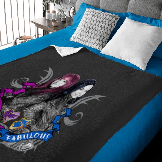 Disney Descendants Mal And Evie Wicked And Fabulous Baby Blankets