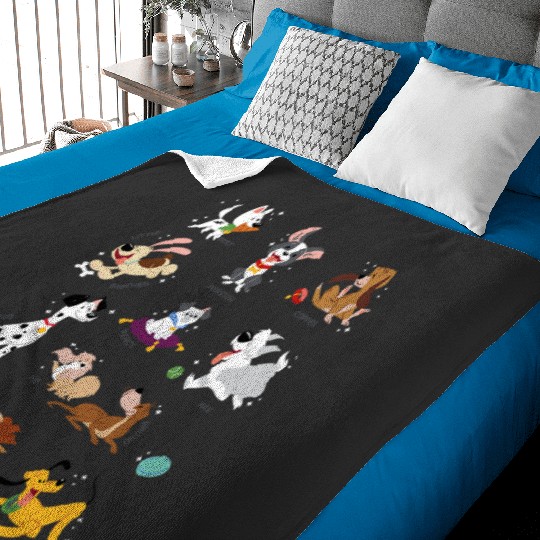 Disney Pets Movie Dogs Group Jumble Baby Blankets