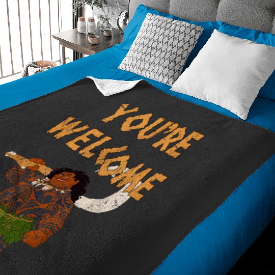 Moana Maui Confident Pose Shirt Youre Welcome Retro Shirt Magic Kingdom Holiday Tee Disneyla Baby Blankets