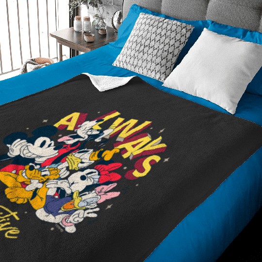 Disney Mickey and Friends Always Positive Baby Blankets