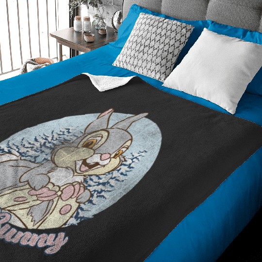 Disney Bambi Thumper Christmas Snow Bunny Baby Blankets