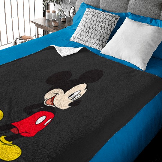 Disney Mickey And Friends Mickey Mouse Small Pocket Logo Baby Blankets