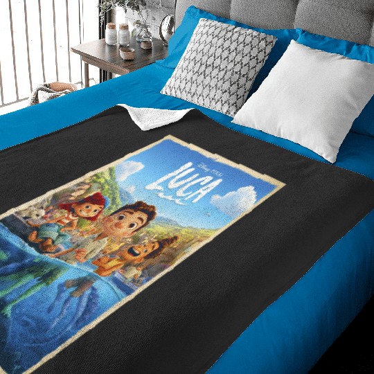 Disney Pixar Luca Movie Poster Baby Blankets