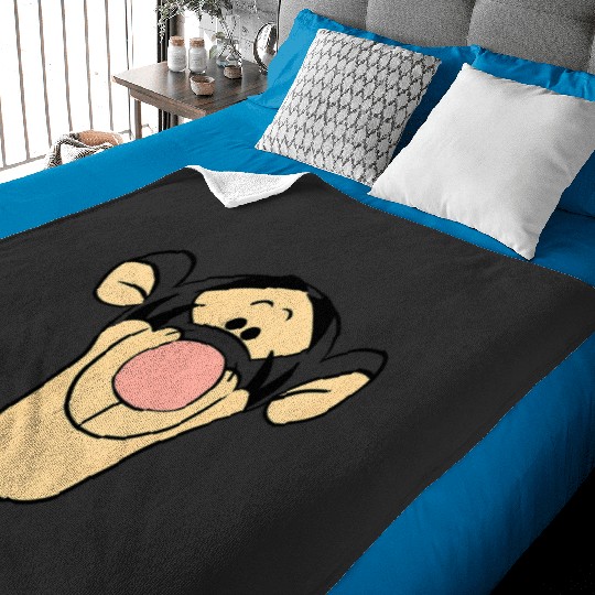 Kids Disney Winnie The Pooh Tigger Big Happy Face Toddler Baby Blankets