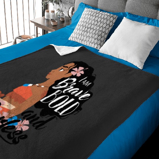 Disney Moana I Am Brave Bold And Fearless Big Chest Portrait Baby Blankets
