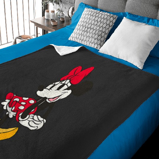 Disney Minnie Mouse  Sassy Pose Small Pocket Logo Baby Blankets