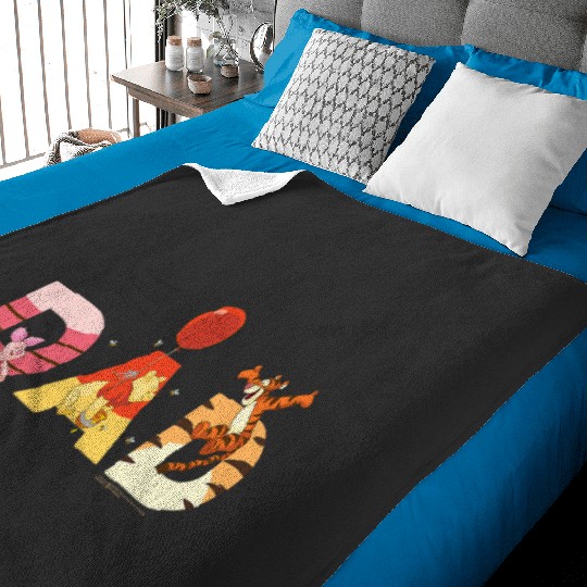 Disney Winnie the Pooh and Friends Dad Father’s Day Birthday Baby Blankets