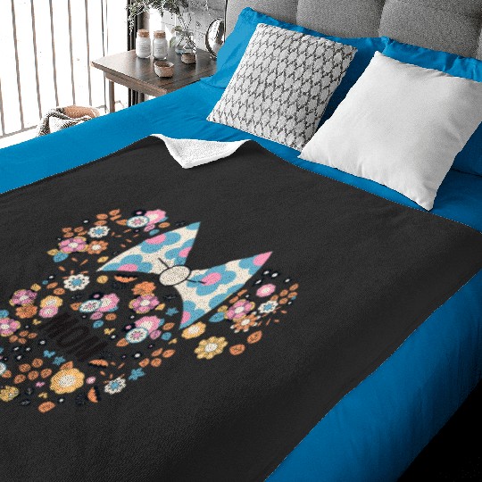 Disney Minnie Mouse Disney Mom Icon Flowers Mother’s Day Baby Blankets