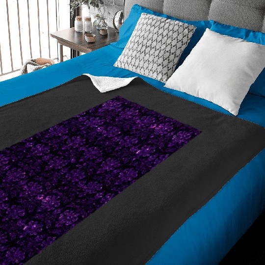 Disney Haunted Mansion purple glitter pattern Graphic Baby Blankets