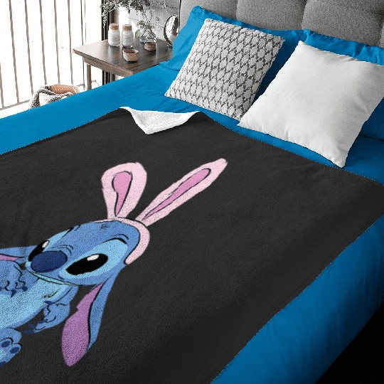 Disney Stitch with Easter Bunny Tank Top Baby Blankets