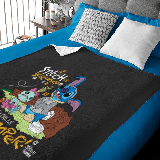 Disney 100 Stitch in Costume Bambi They Call Me Thumper Baby Blankets