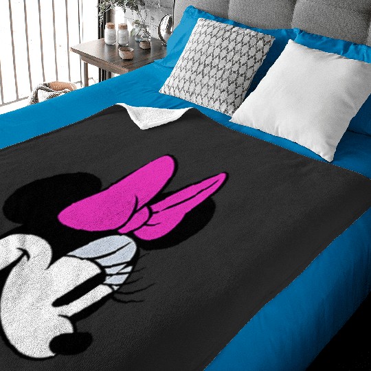 Disney Minnie Mouse  Pink One And Only Pocket Icon Baby Blankets