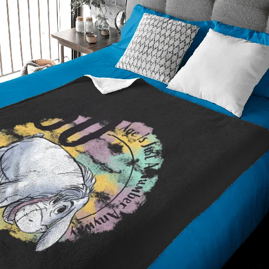 Disney Winnie The Pooh 50th Birthday Eeyore Quote Baby Blankets