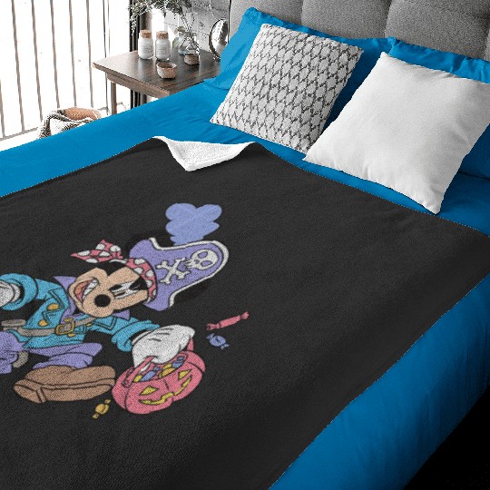 Disney Mickey And Friends Halloween Pirate Candy Costume Baby Blankets