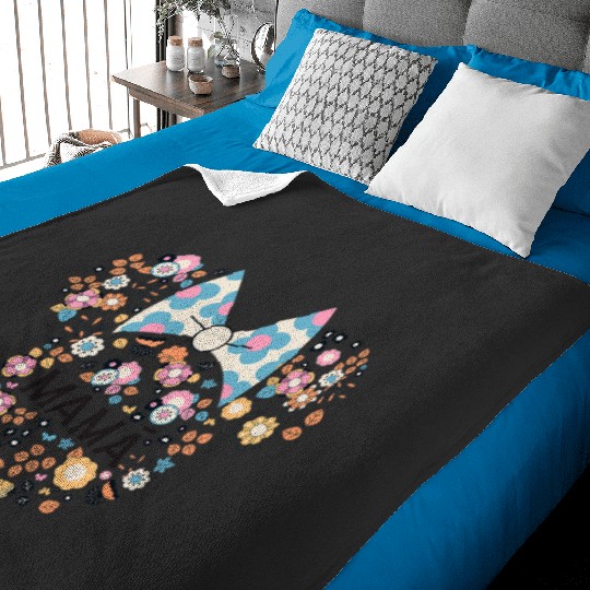 Disney Minnie Mouse Mamá Mom Icon Flowers Día de la Madre Baby Blankets