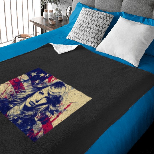 Discover Taylor water colour's  Album 1989 Taylor Vintage T-Shirt,  Taylor Shirt Gift Fan Made S-5XL Baby Blankets