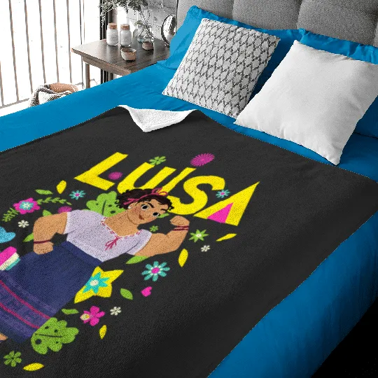 Disney Encanto Luisa Madrigal Floral Baby Blankets