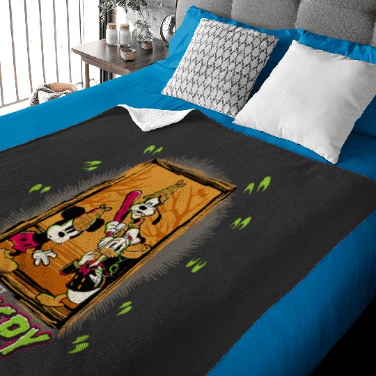 Disney Mickey And Friends Halloween Let's Get Creepy Baby Blankets