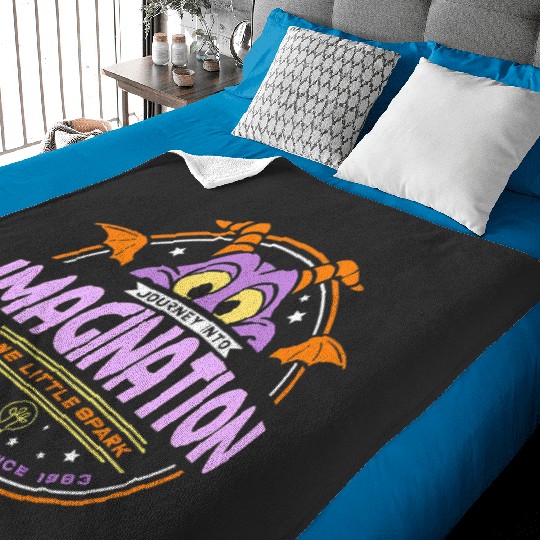 Disney Figment Journey Into Imagination One Little Spark Baby Blankets